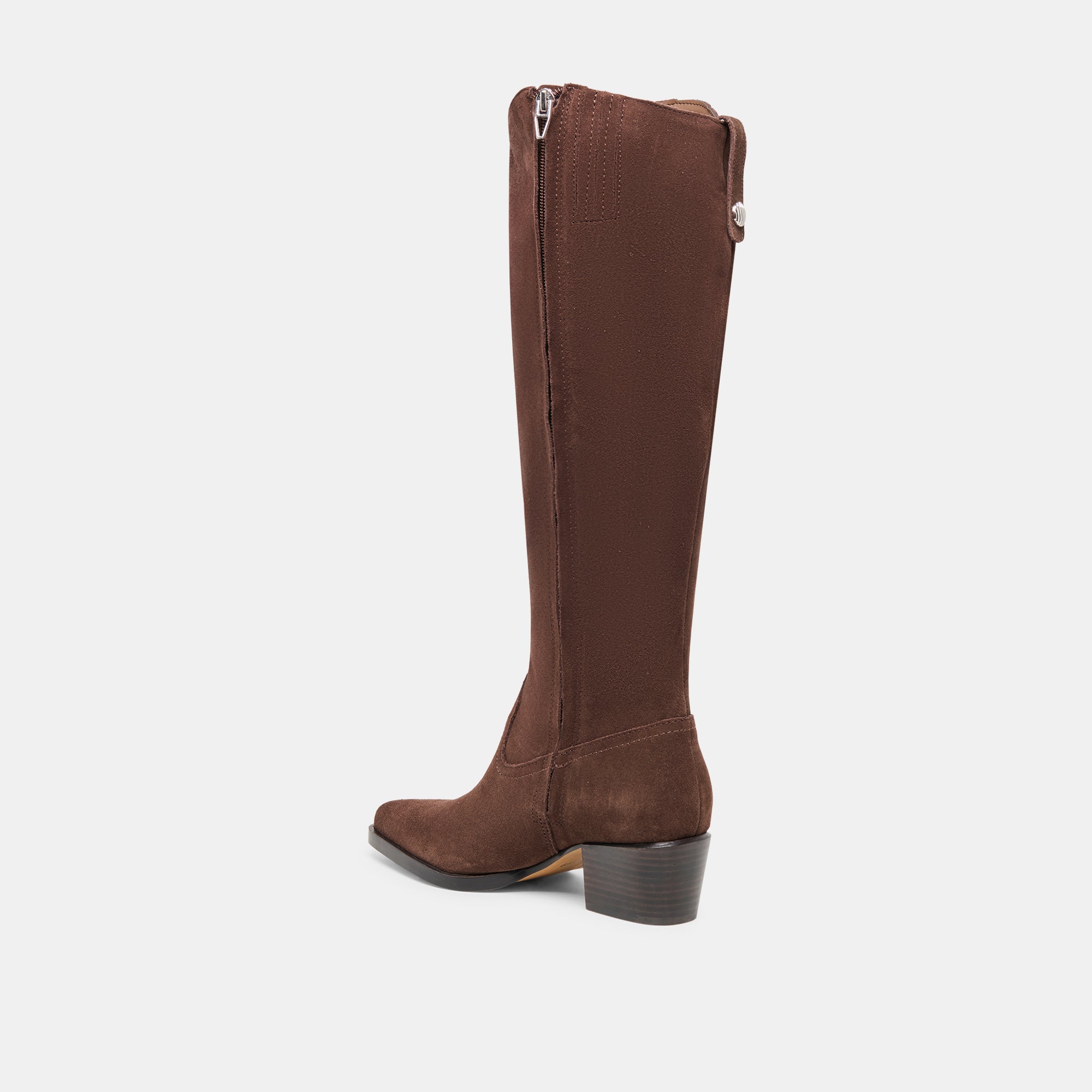 Virona H2O Waterproof Dk Brown Suede Wide Calf Boots