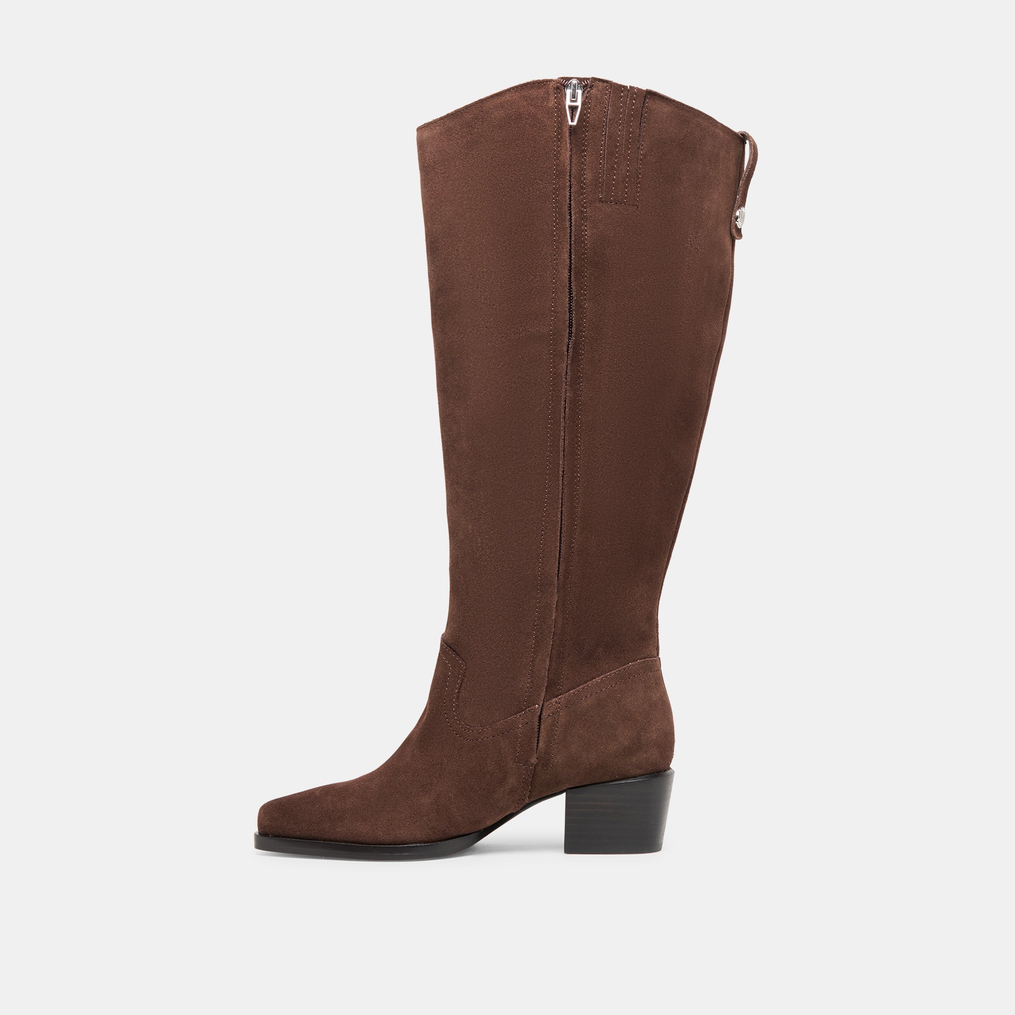 Virona H2O Waterproof Dk Brown Suede Extra Wide Calf Boots