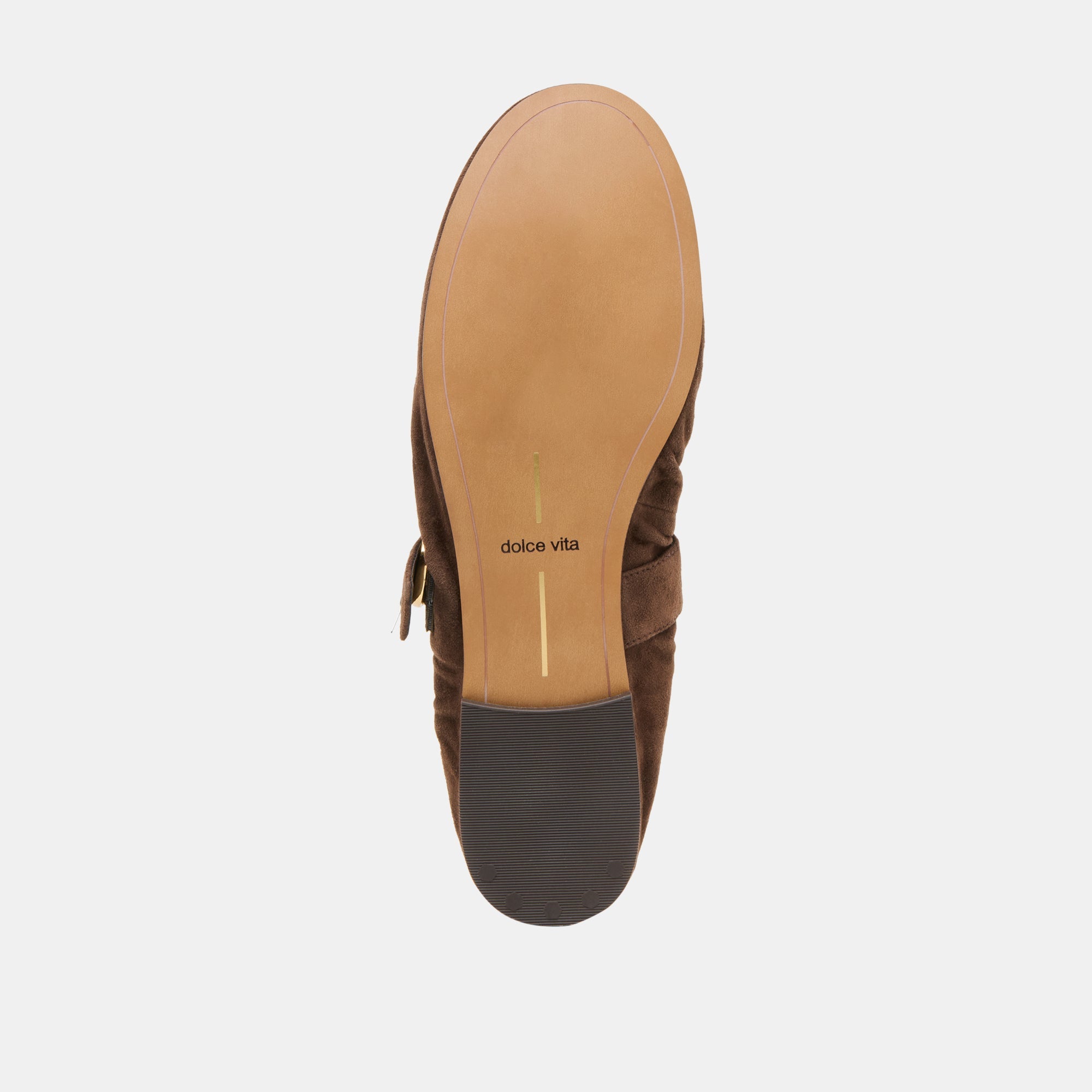 Caely Dk Brown Suede Ballet Flats