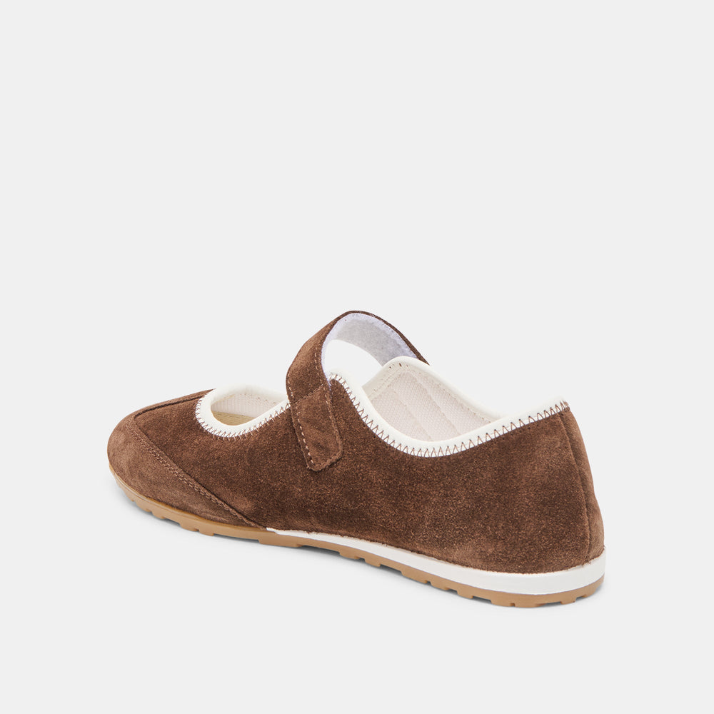 Sofya Dk Brown Suede Sneakers