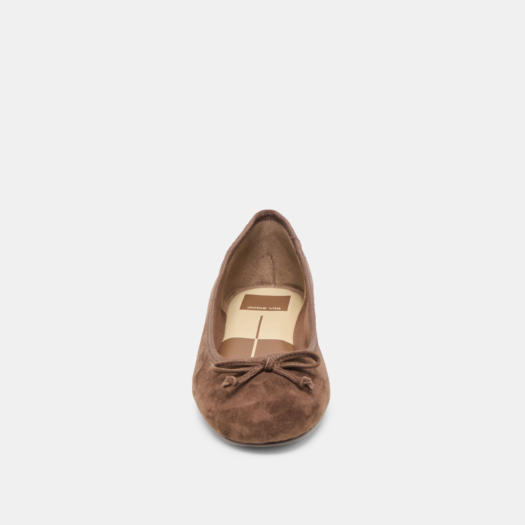 Ritla Dk Brown Suede Ballet Flats