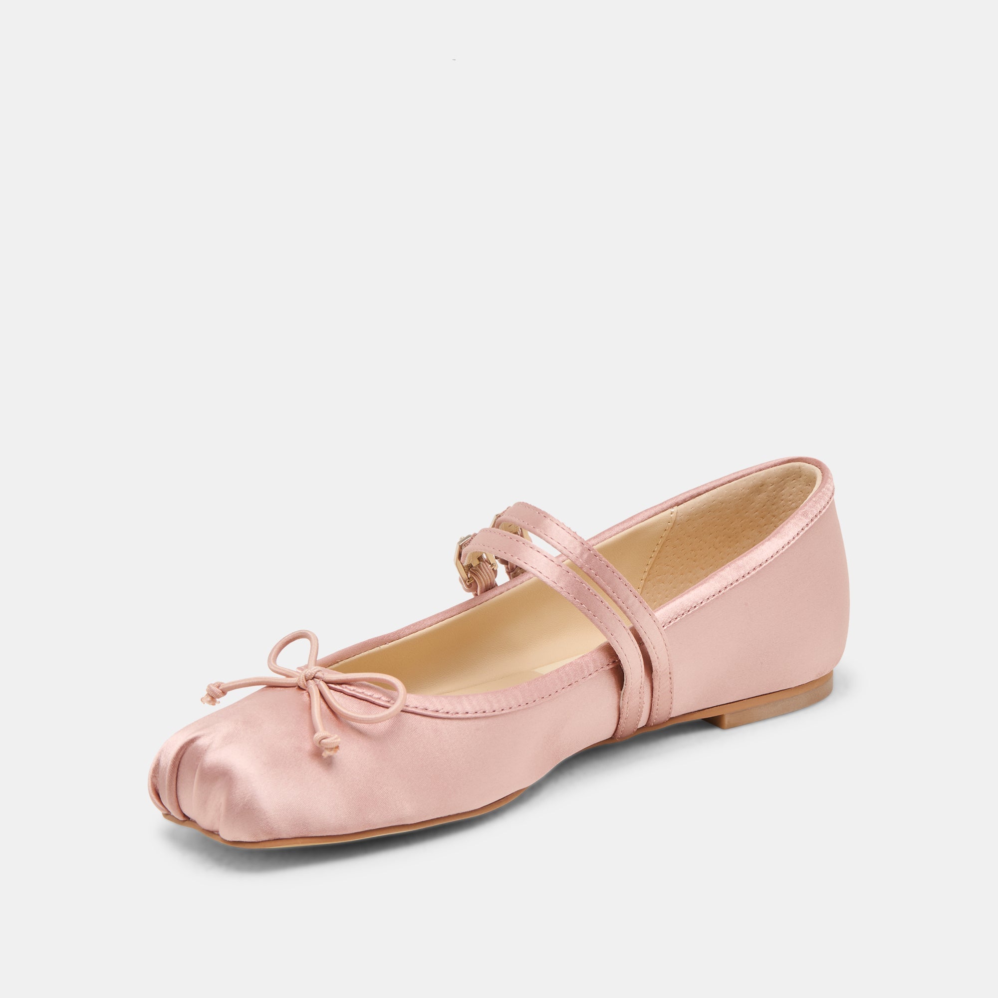 Gibsen Blush Satin Ballet Flats