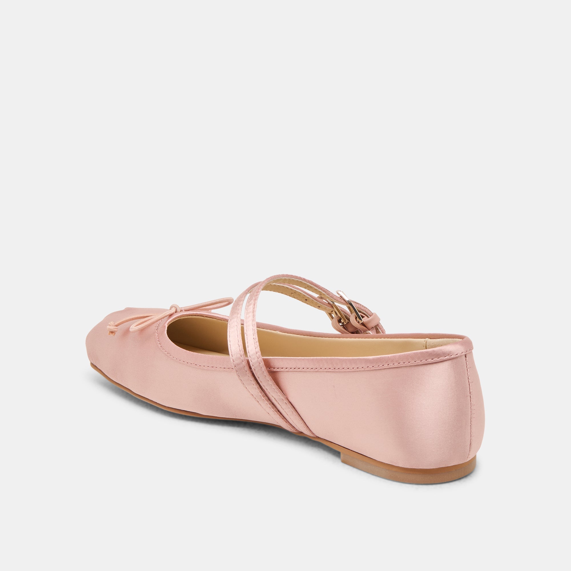 Gibsen Blush Satin Ballet Flats