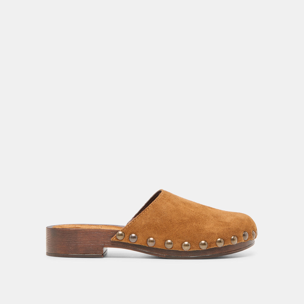 Alanis Chestnut Suede Flats