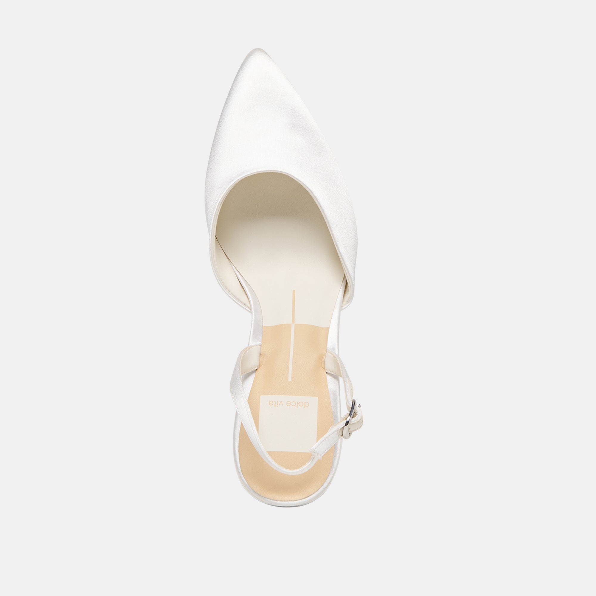 Carel True White Satin High Heels