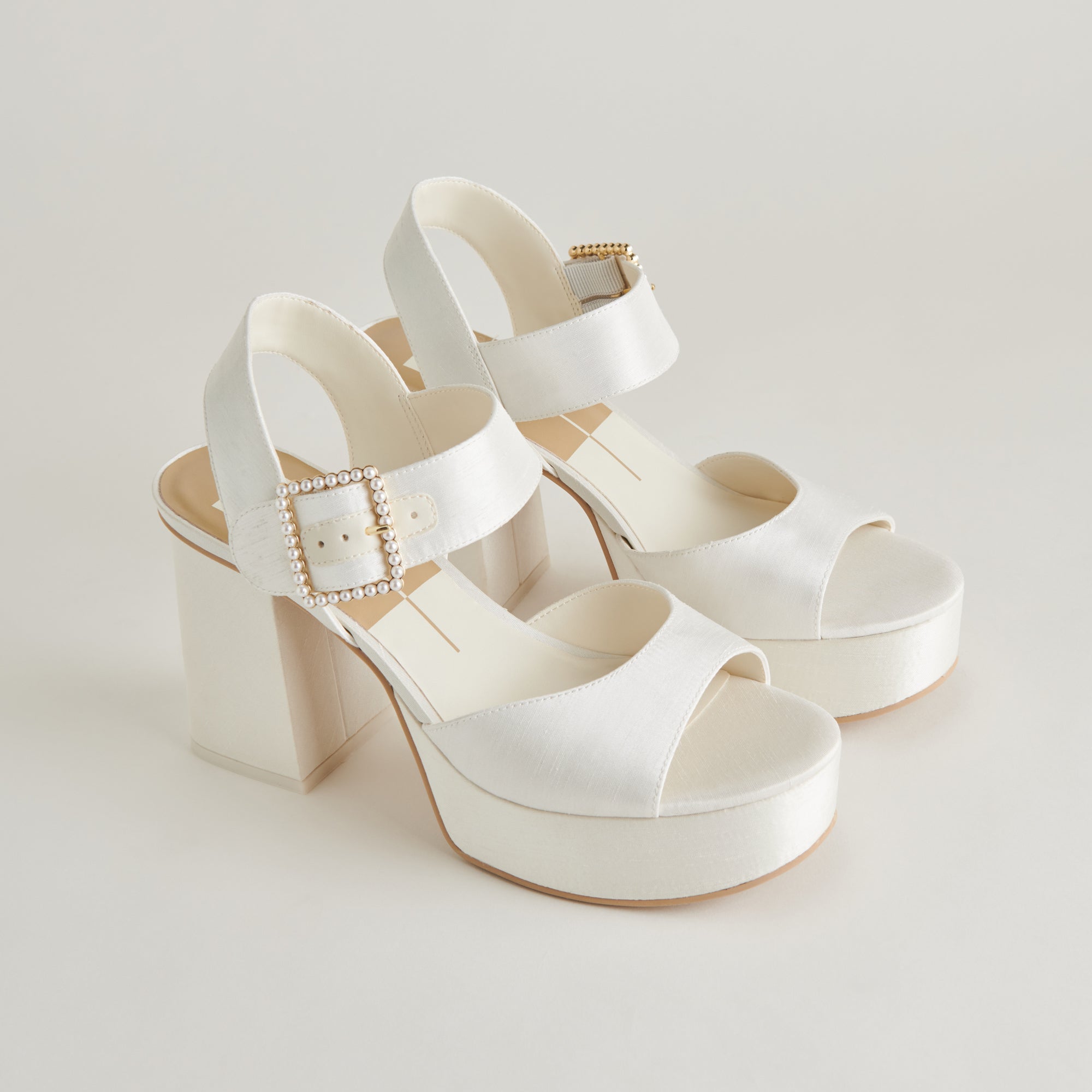 Bobby Pearl White Pearl Heels