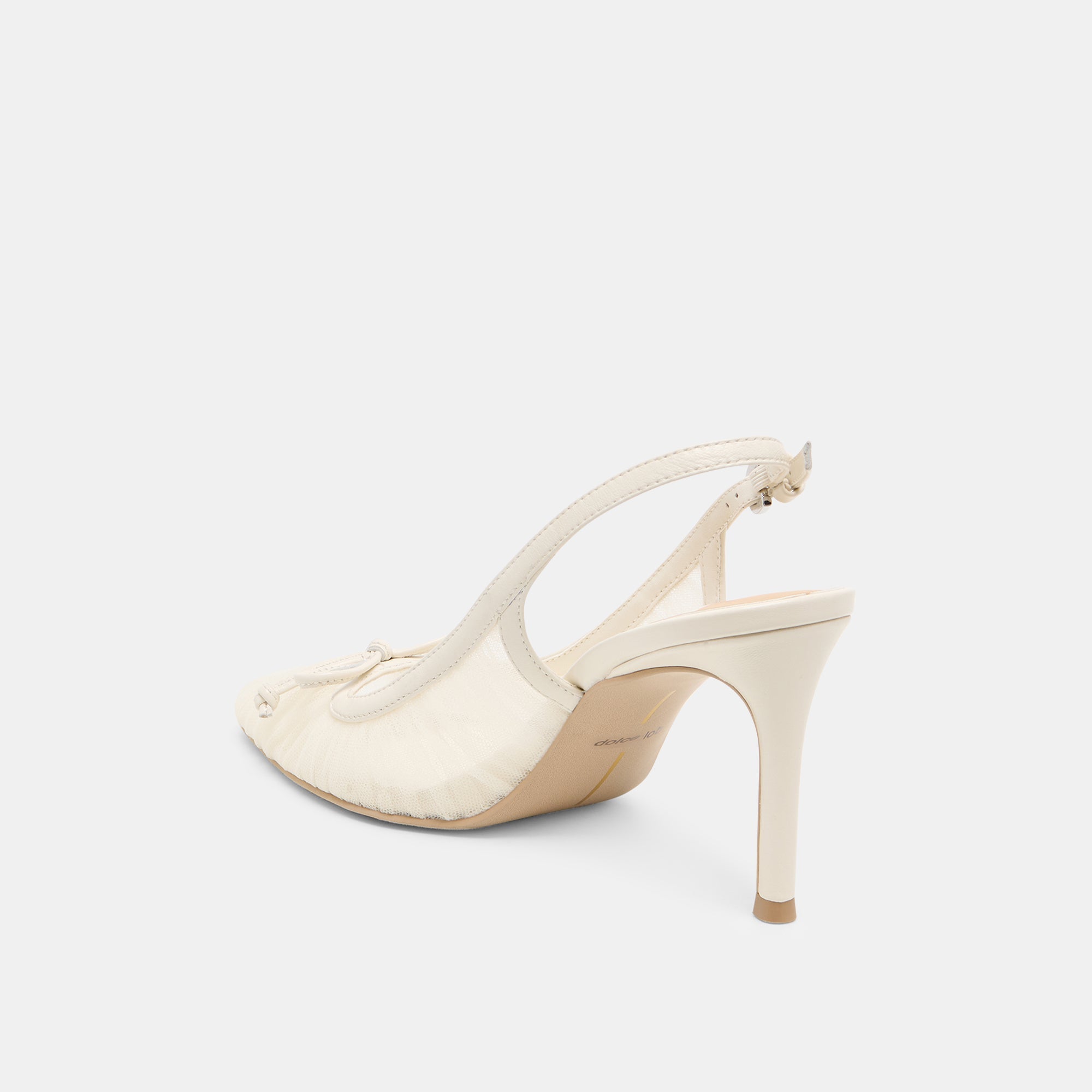 Yela White Tulle Heels