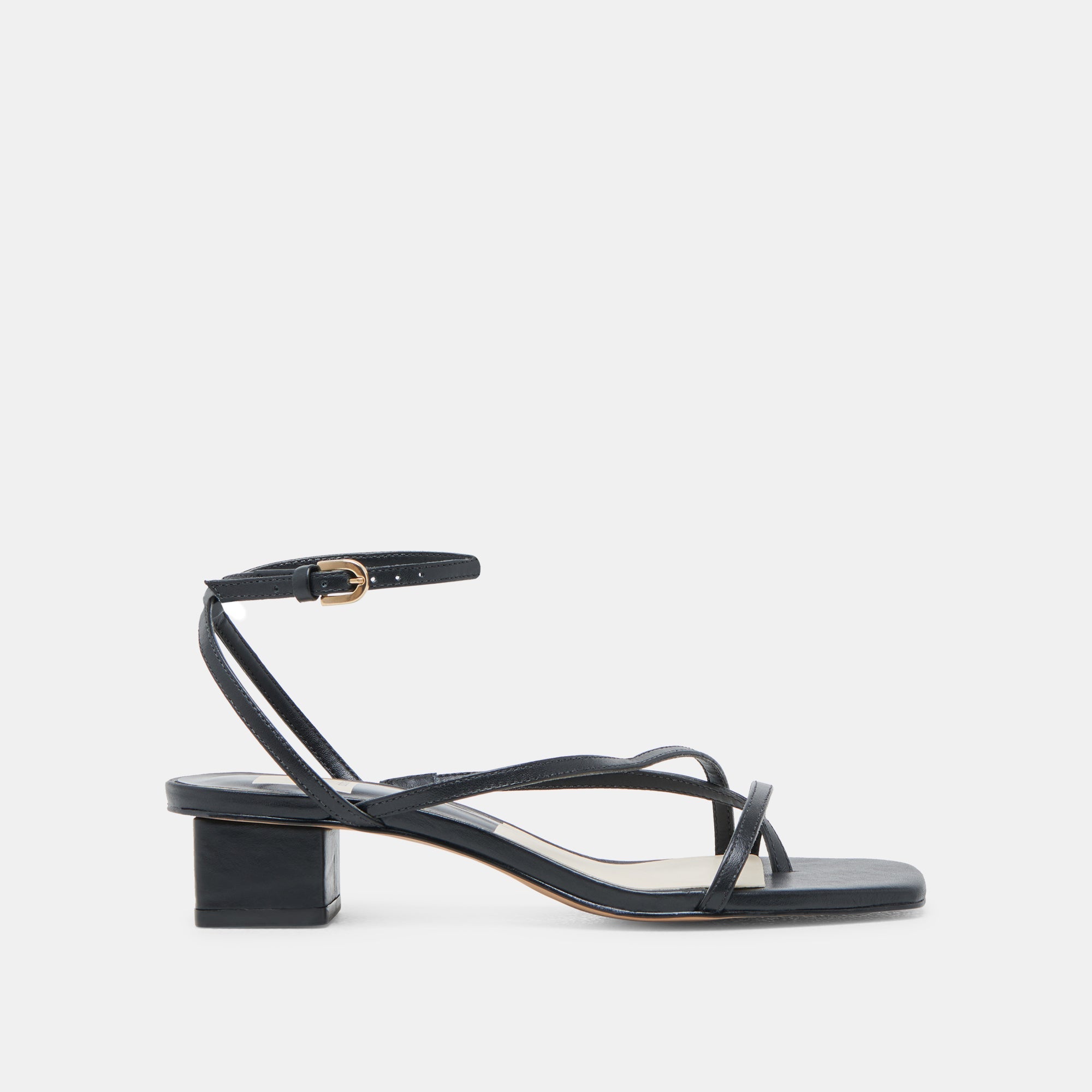 KARLOS SANDALS BLACK LEATHER