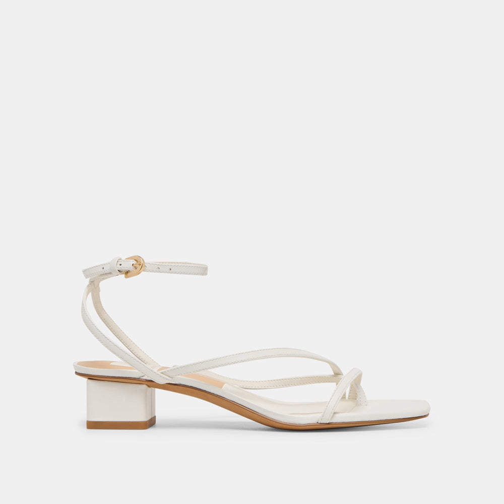Karlos True White Leather Sandals