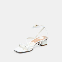 Karlos True White Leather Sandals