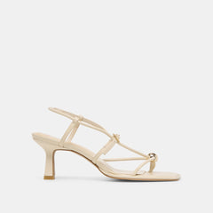 Mylee Creme Leather Heels