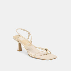 Mylee Creme Leather Heels