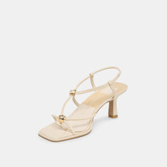 Mylee Creme Leather Heels