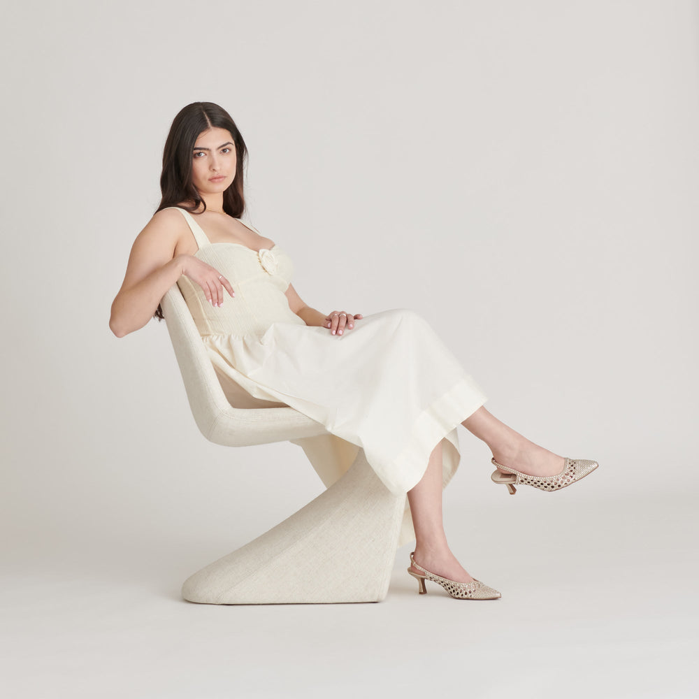 OLYMPA HEELS LIGHT GOLD METALLIC STELLA