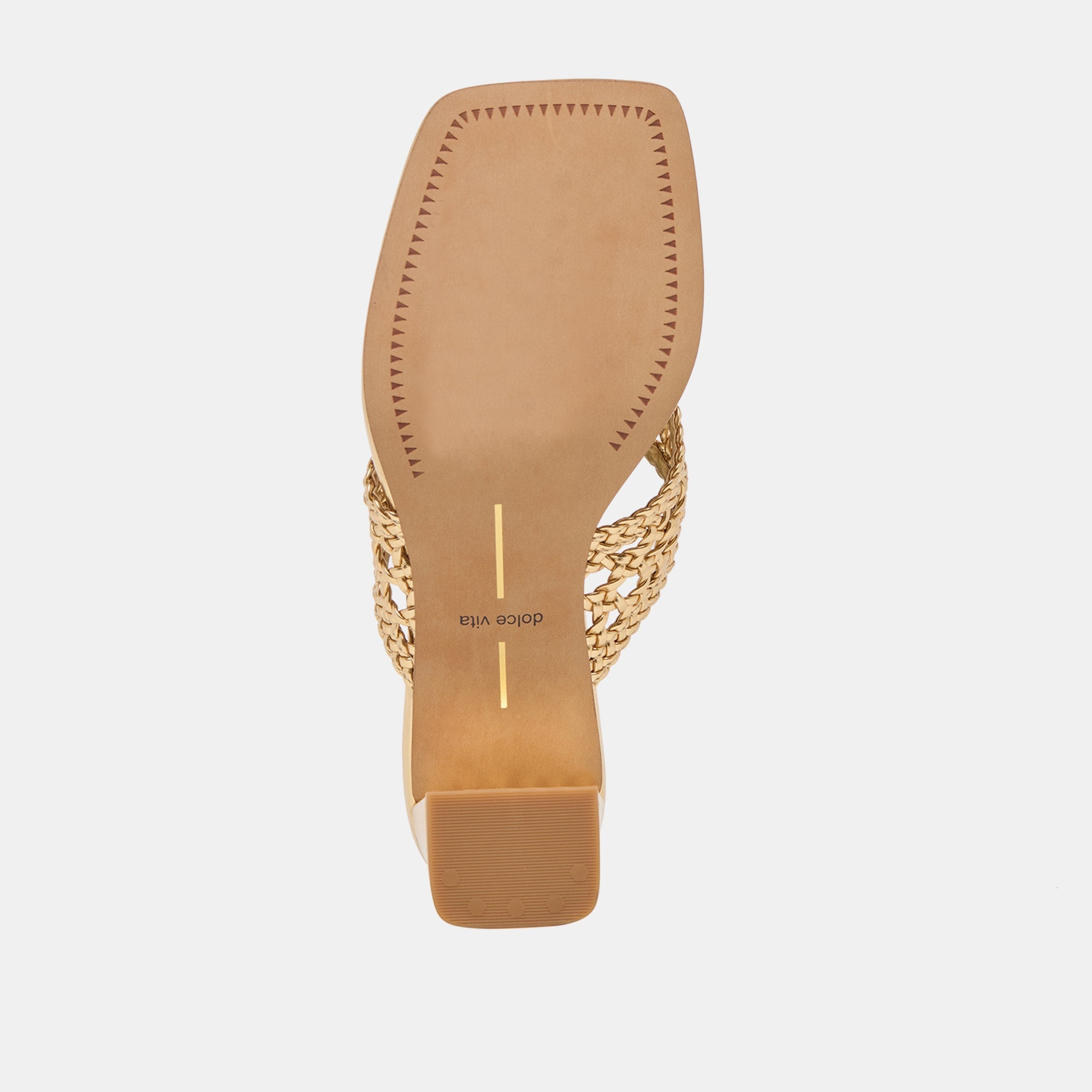Barlo Gold Woven Stella Heels