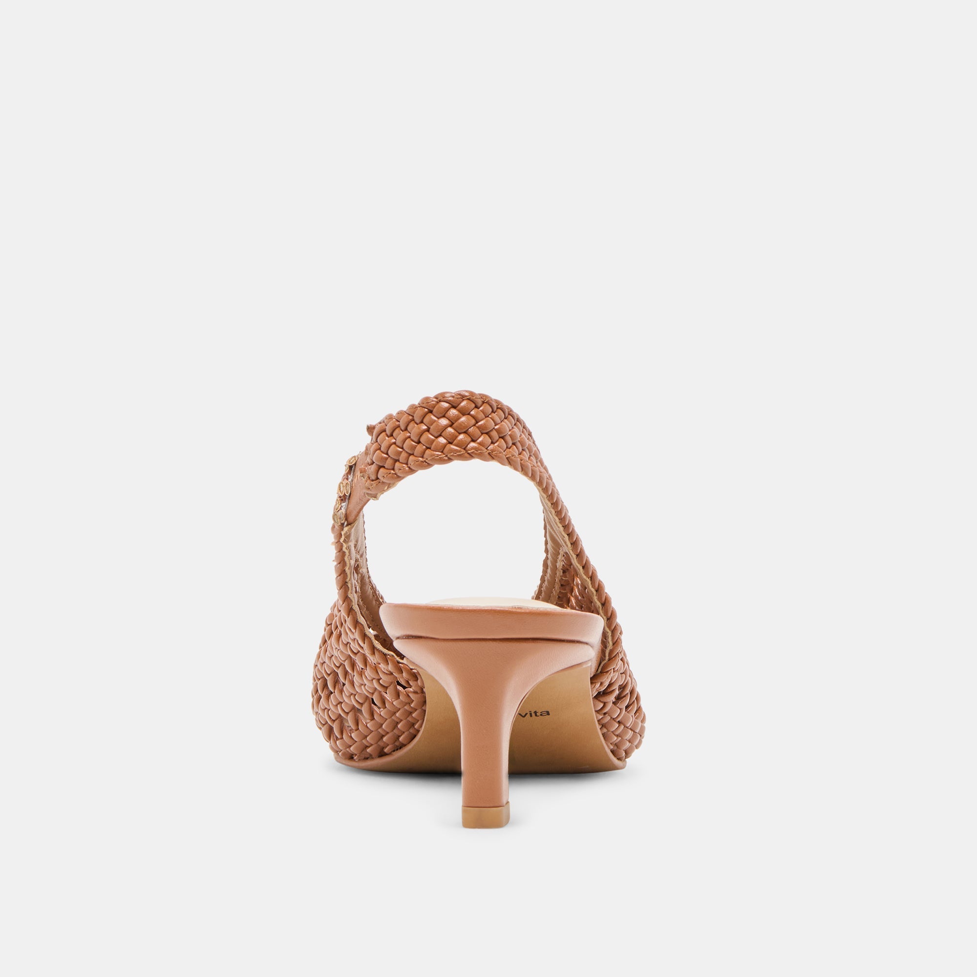 Fawne Saddle Woven Stella Heels