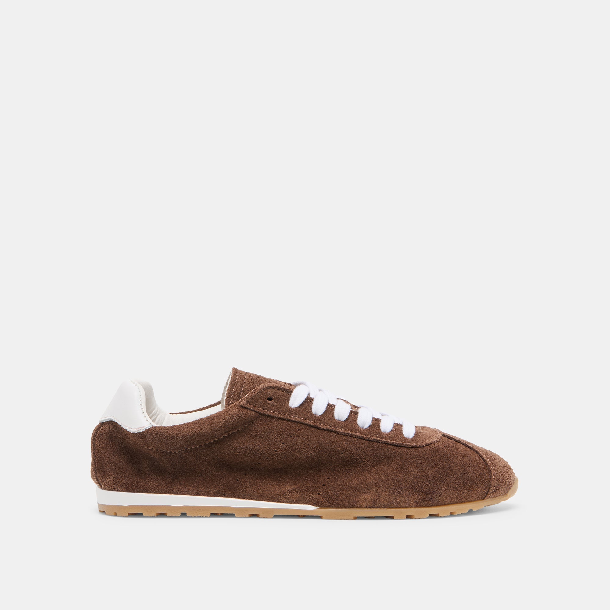 Serina Dk Brown Suede Sneakers