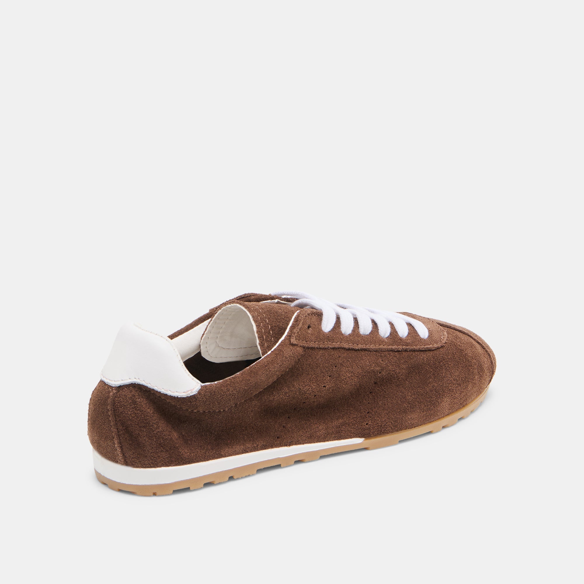 Serina Dk Brown Suede Sneakers