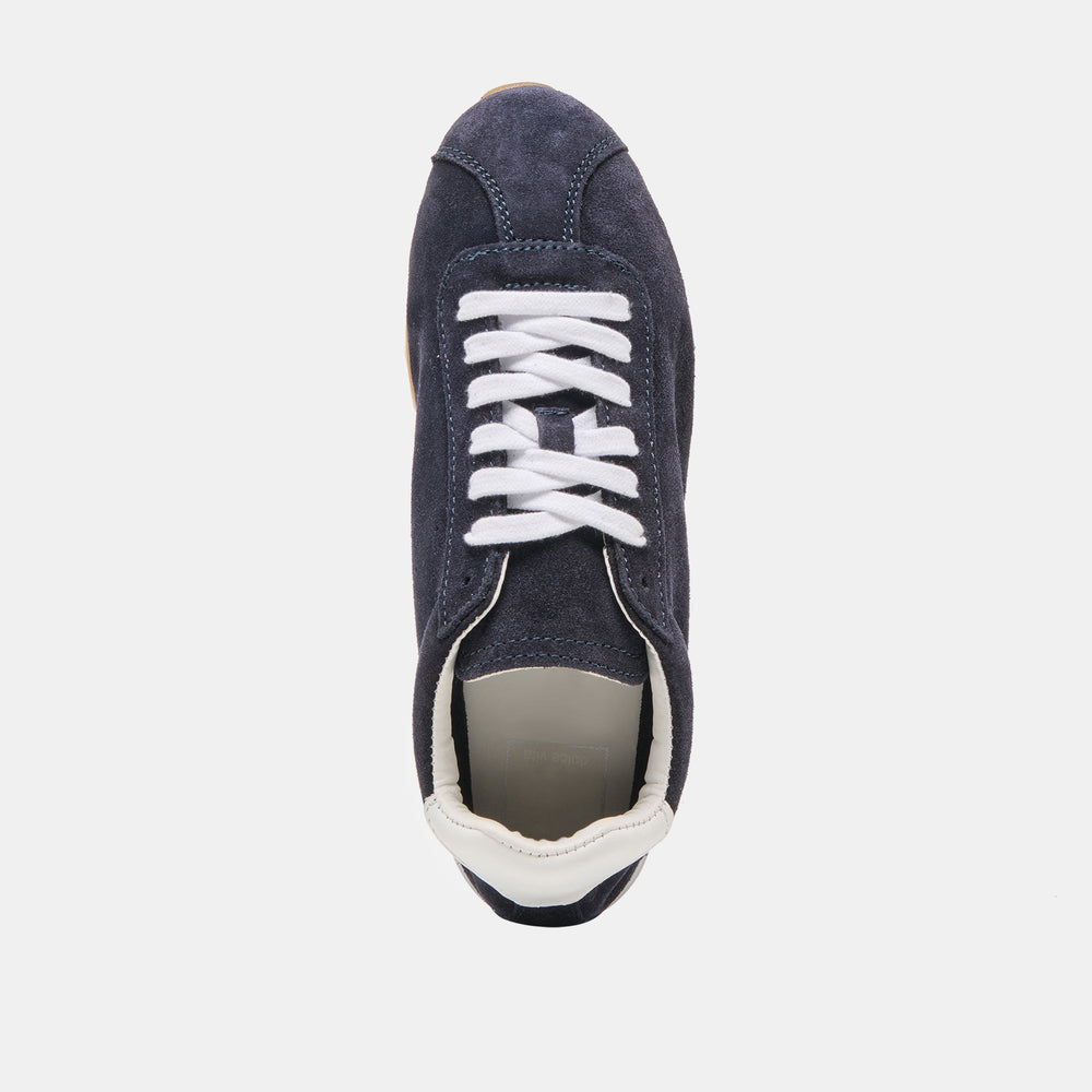 Serina Navy Suede Sneakers