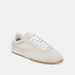 Serina Ivory Suede Sneakers