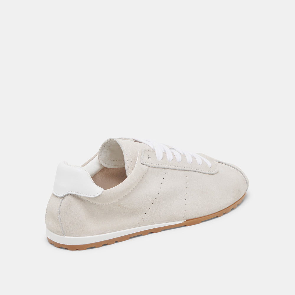 Serina Ivory Suede Sneakers