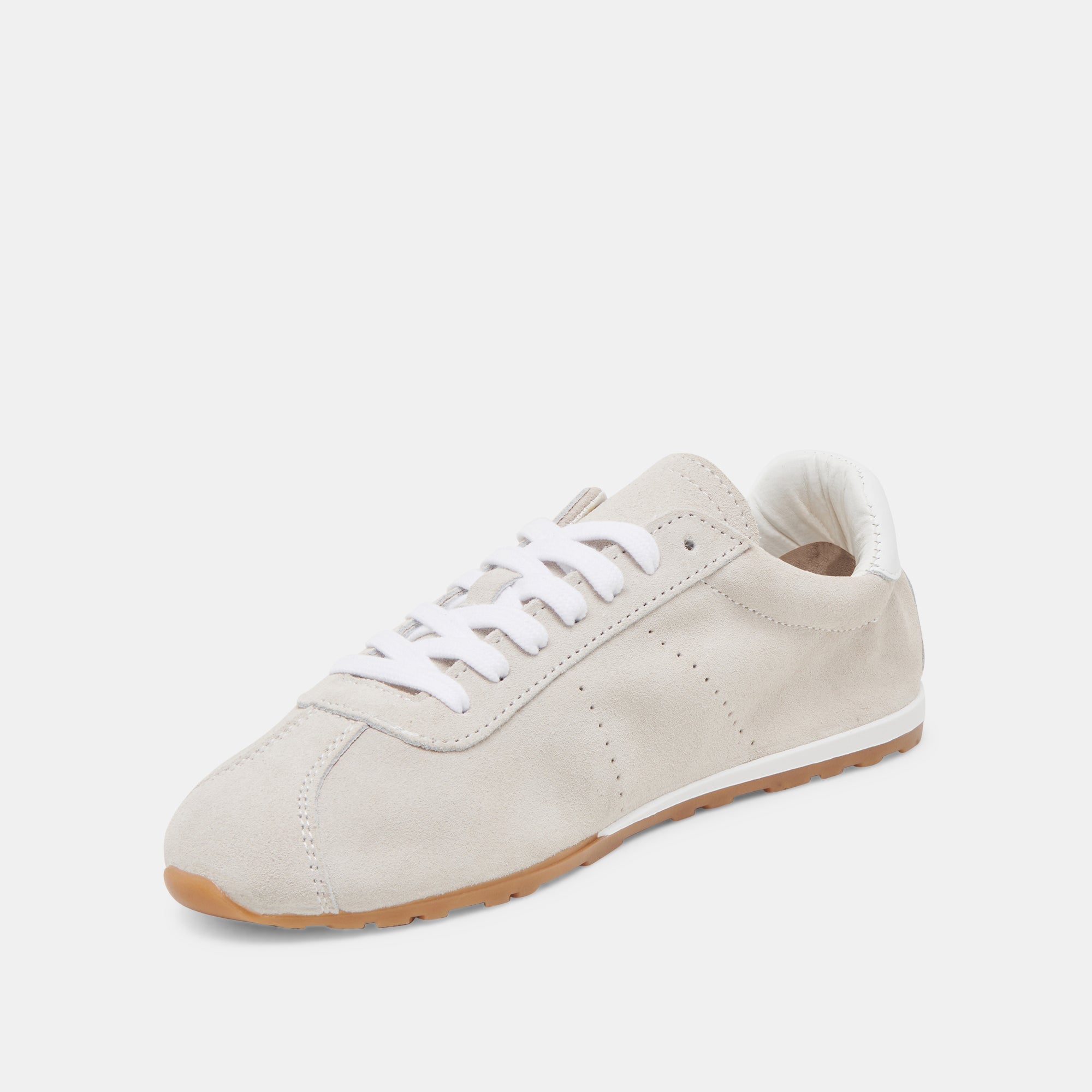 Serina Ivory Suede Sneakers