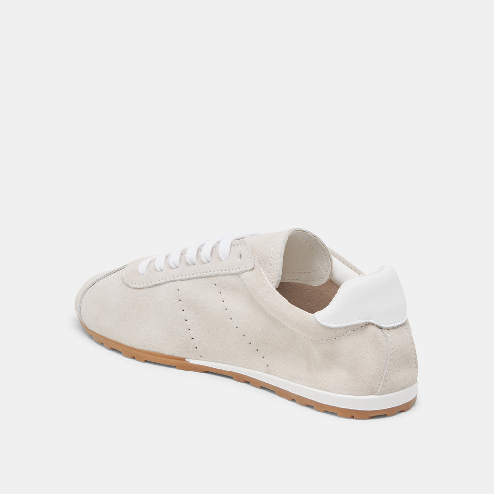 Serina Ivory Suede Sneakers