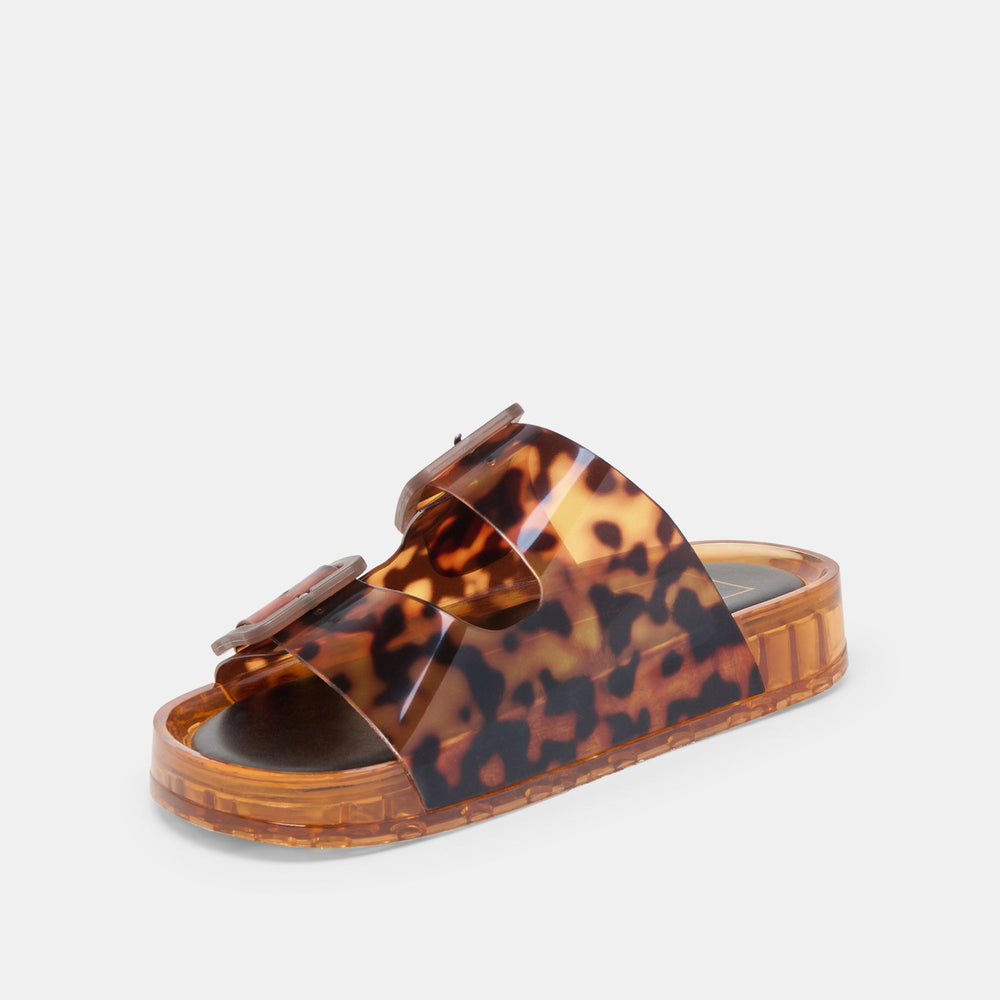 Julio Tortoise Vinyl Sandals