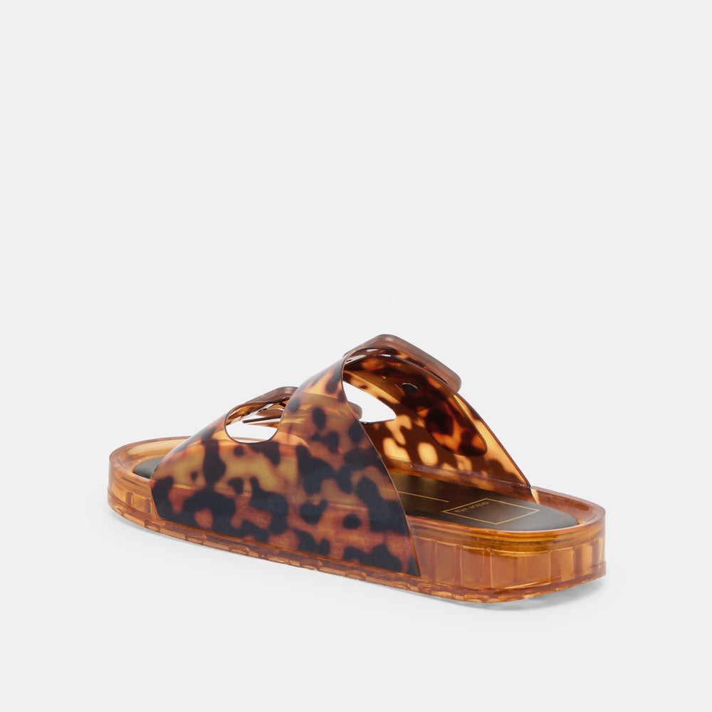Julio Tortoise Vinyl Sandals