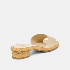 Dixi Platinum Leather Sandals