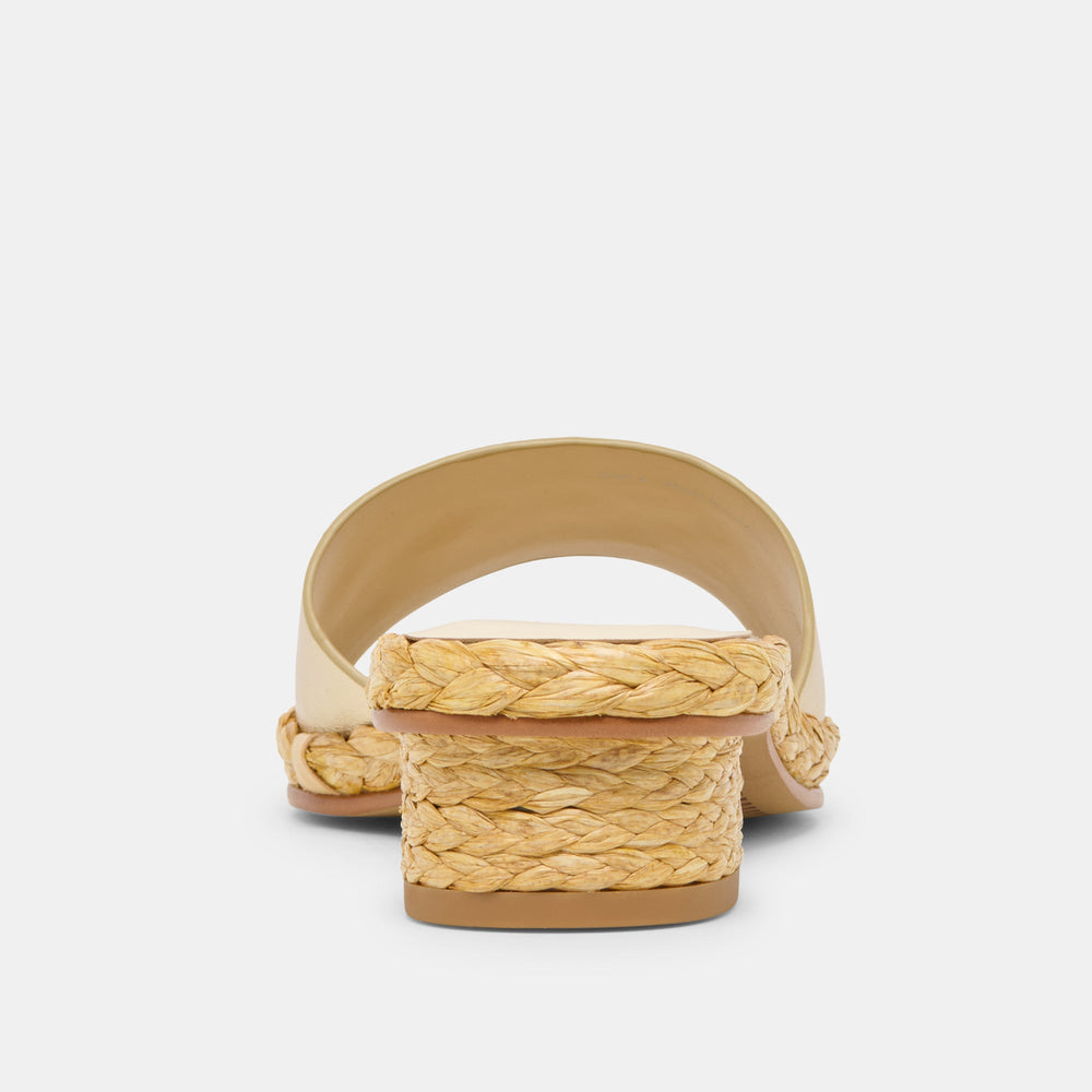 Dixi Platinum Leather Sandals