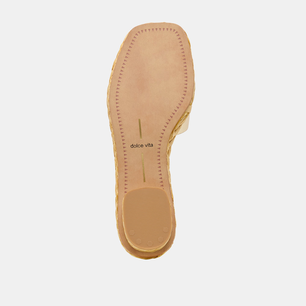 Dixi Platinum Leather Sandals