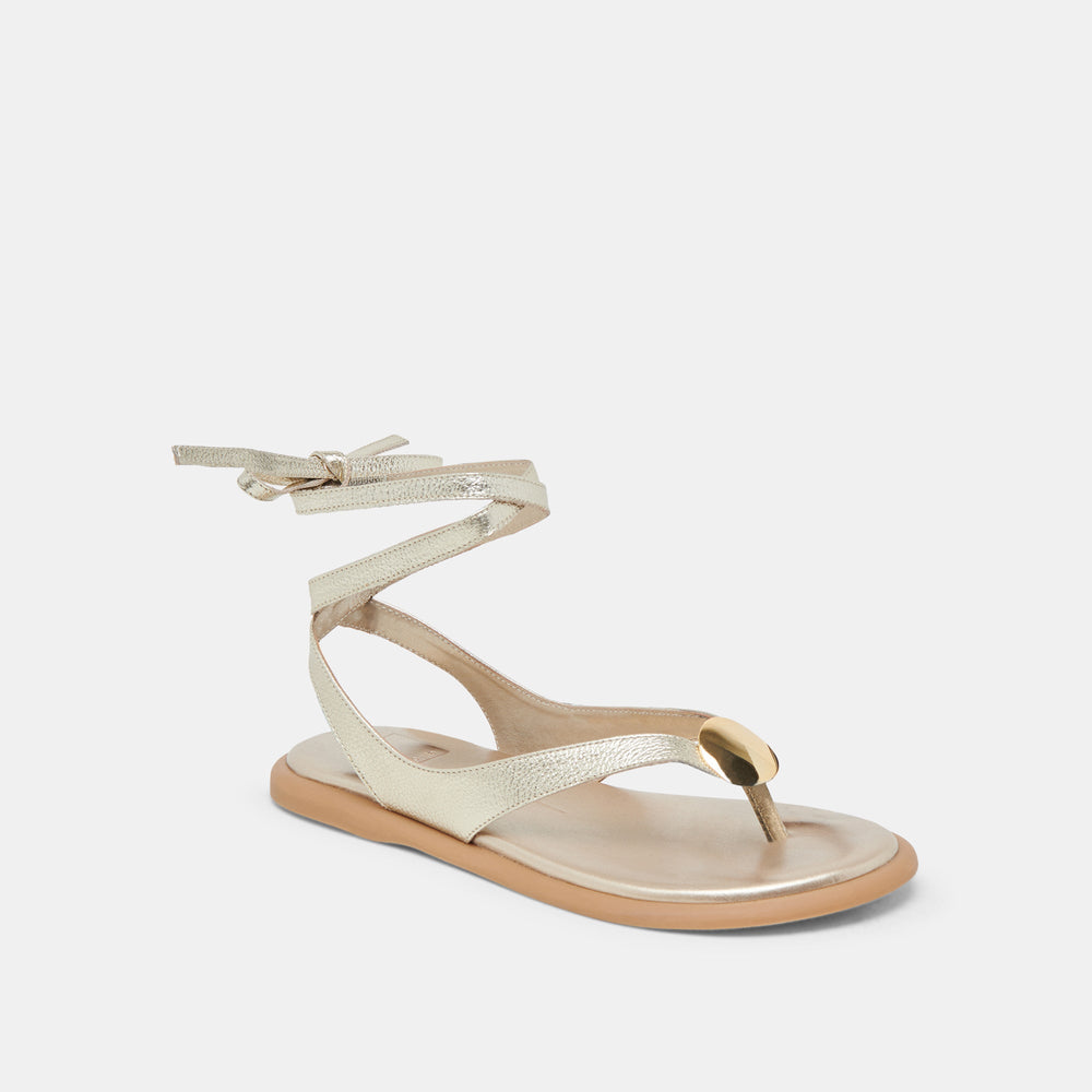 JUDY SANDALS LIGHT GOLD LEATHER
