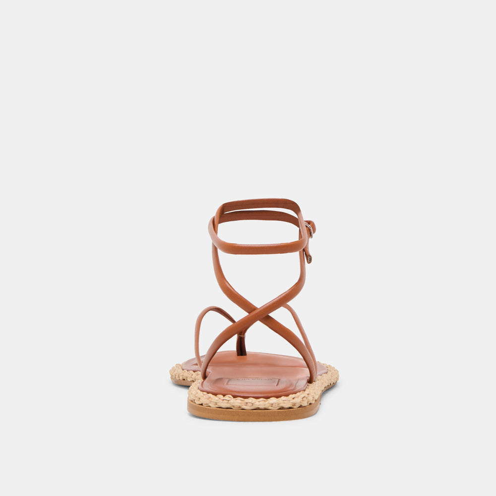 COVE SANDALS BROWN LEATHER