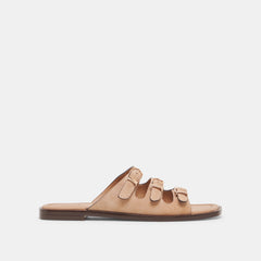 Fin Tan Suede Sandals