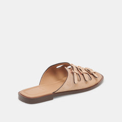 Fin Tan Suede Sandals