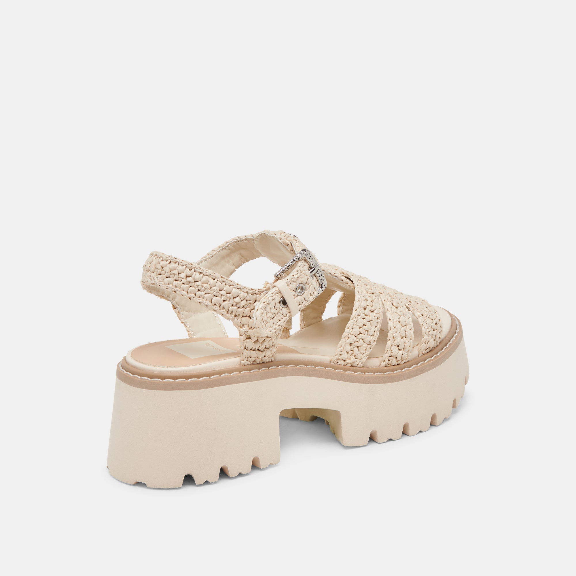 LATICE SANDALS OATMEAL KNIT