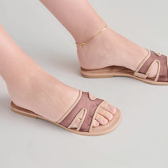 Flori Light Tan Mesh Sandals