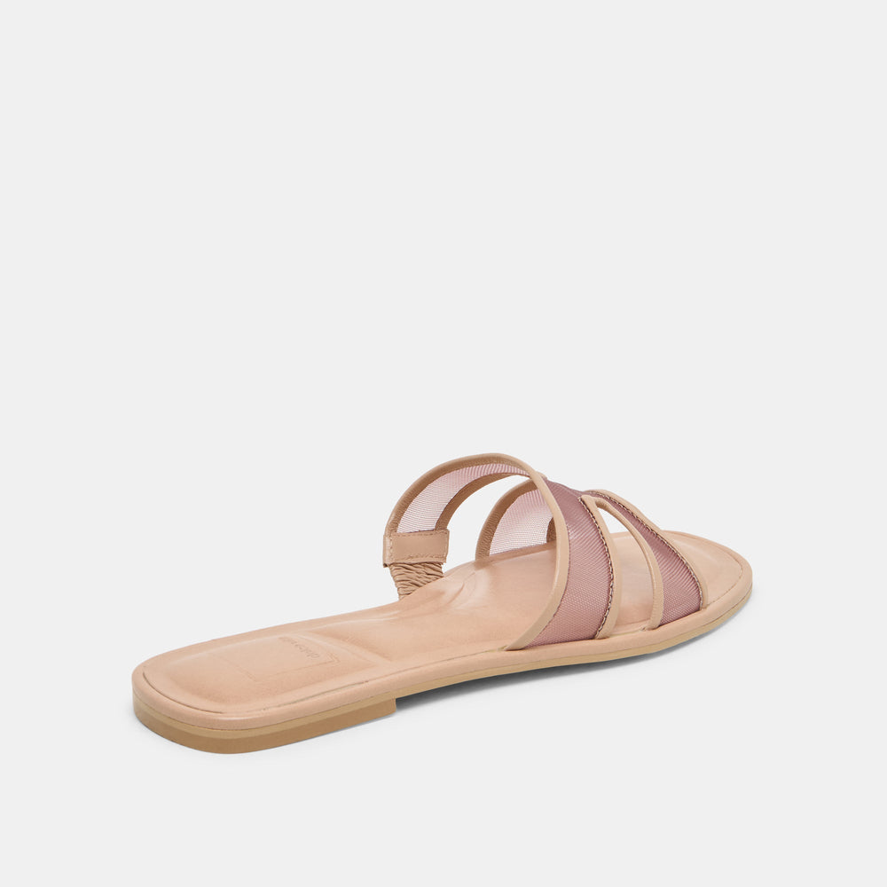 Flori Light Tan Mesh Sandals