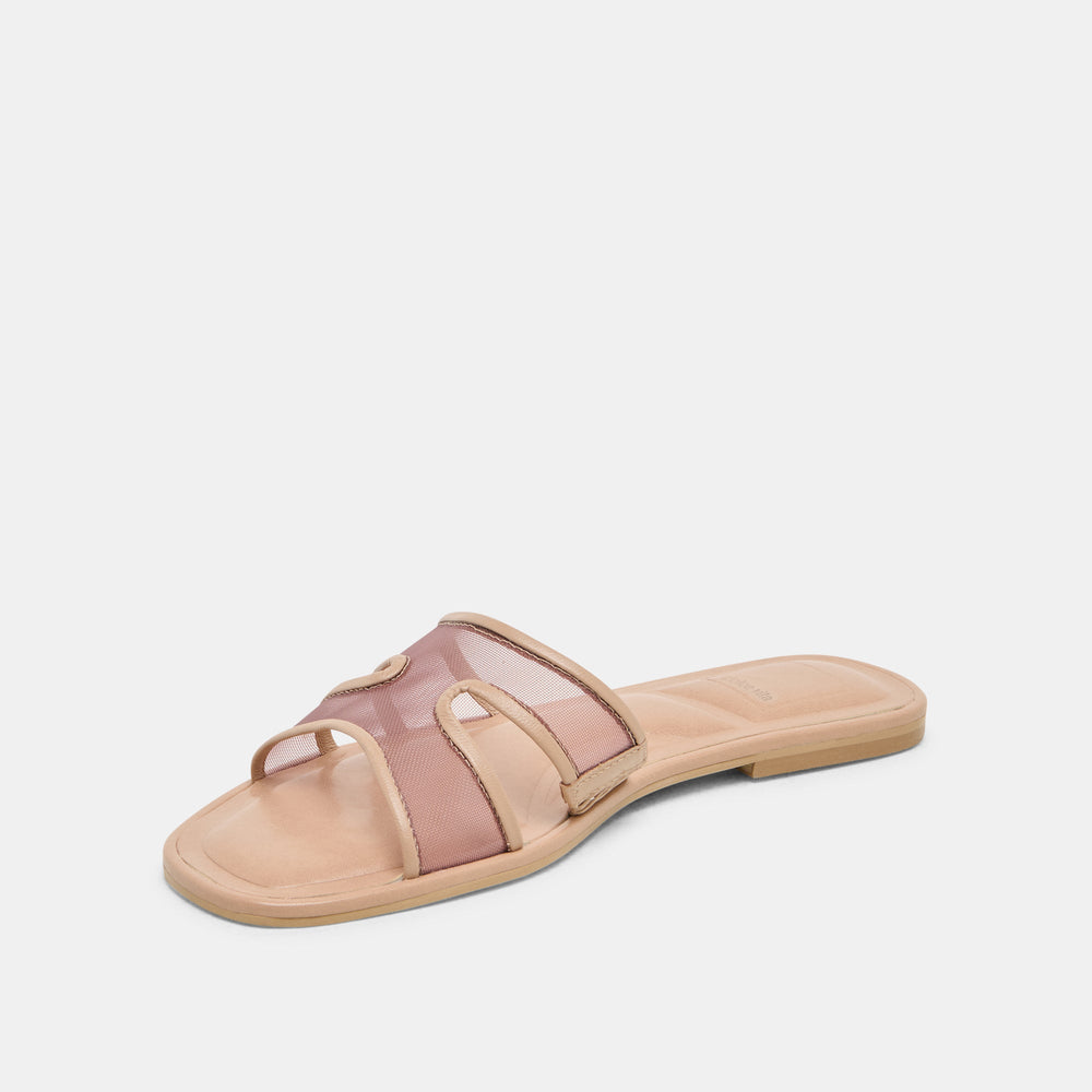 Flori Light Tan Mesh Sandals