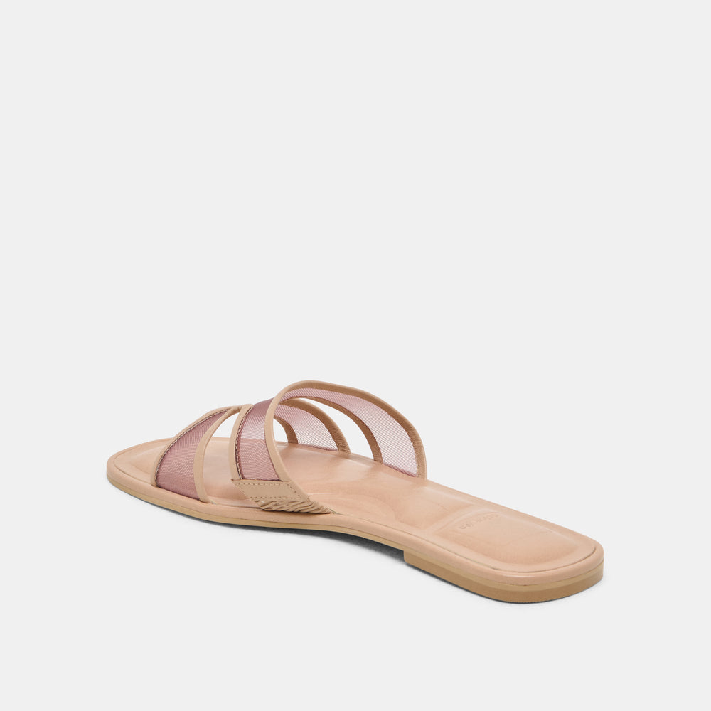 Flori Light Tan Mesh Sandals