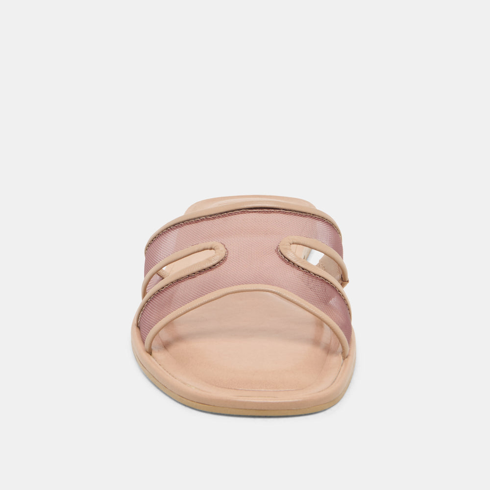 Flori Light Tan Mesh Sandals