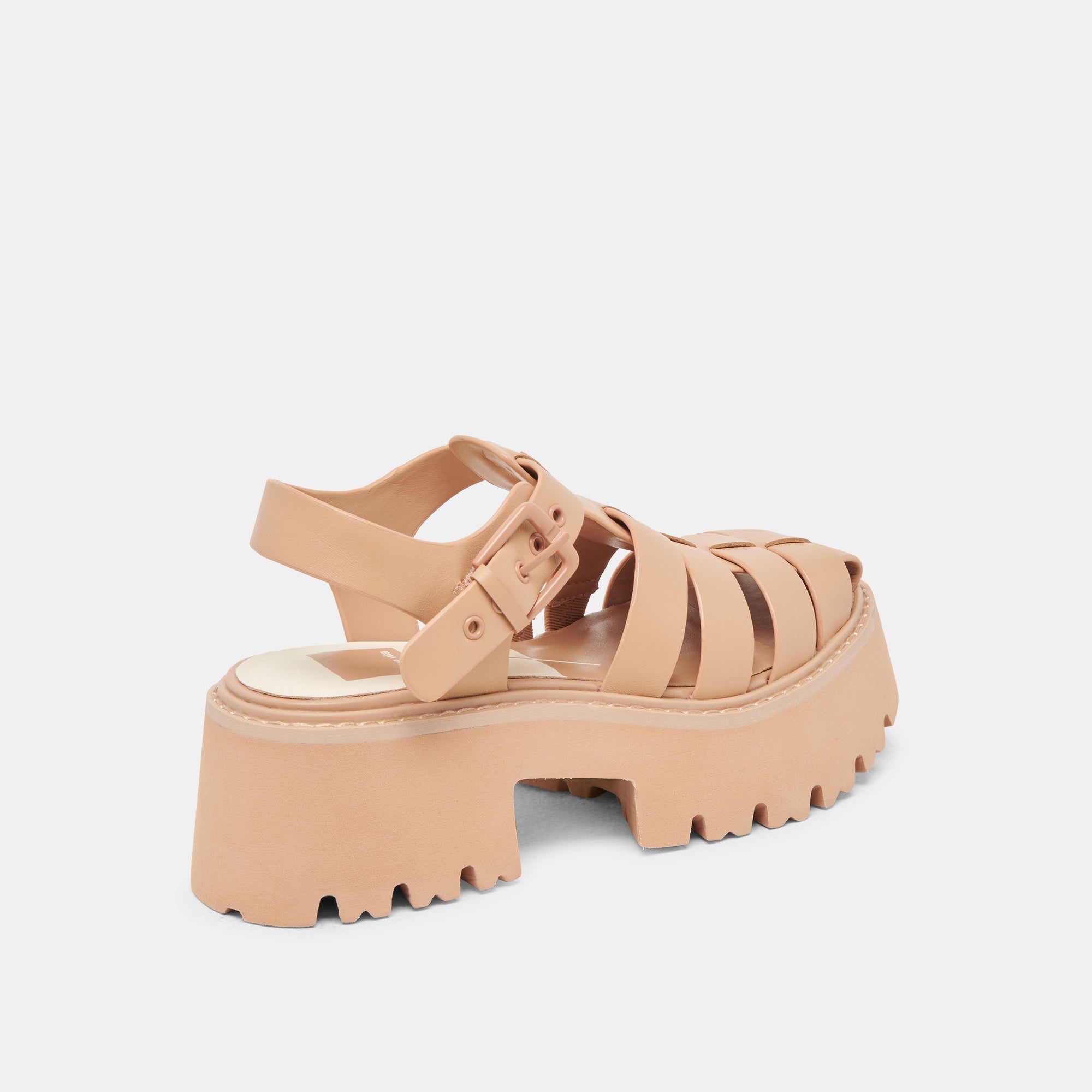 LASLY TONAL SANDALS CAFE LEATHER