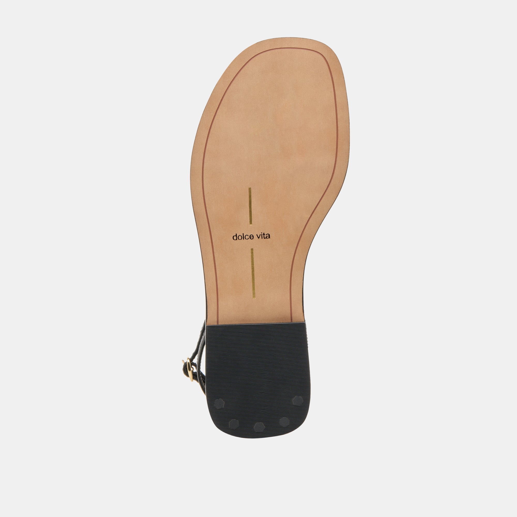 Faun Black Leather Sandals