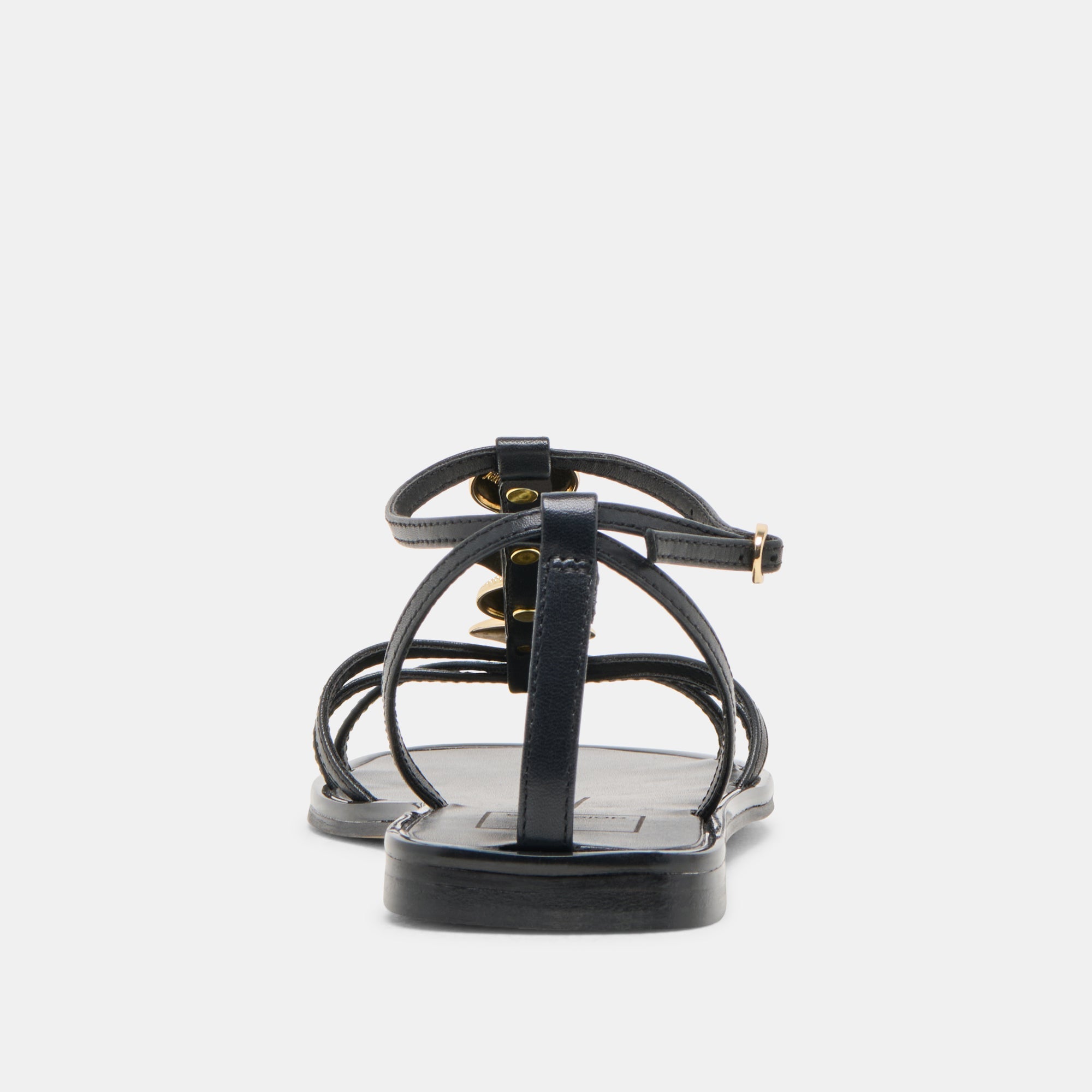 Faun Black Leather Sandals