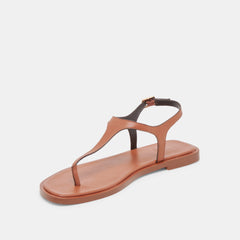 Raye Tan Leather Sandals
