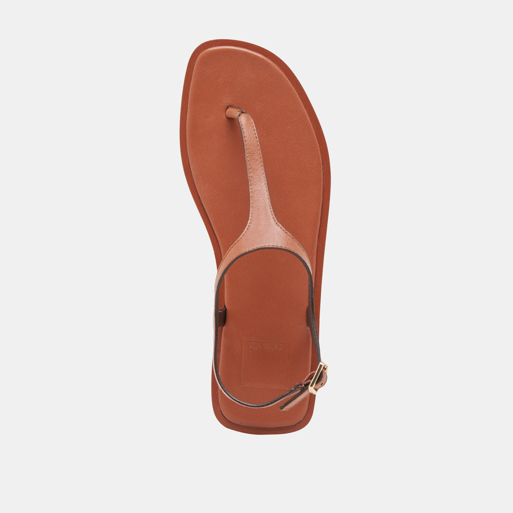 Raye Tan Leather Sandals