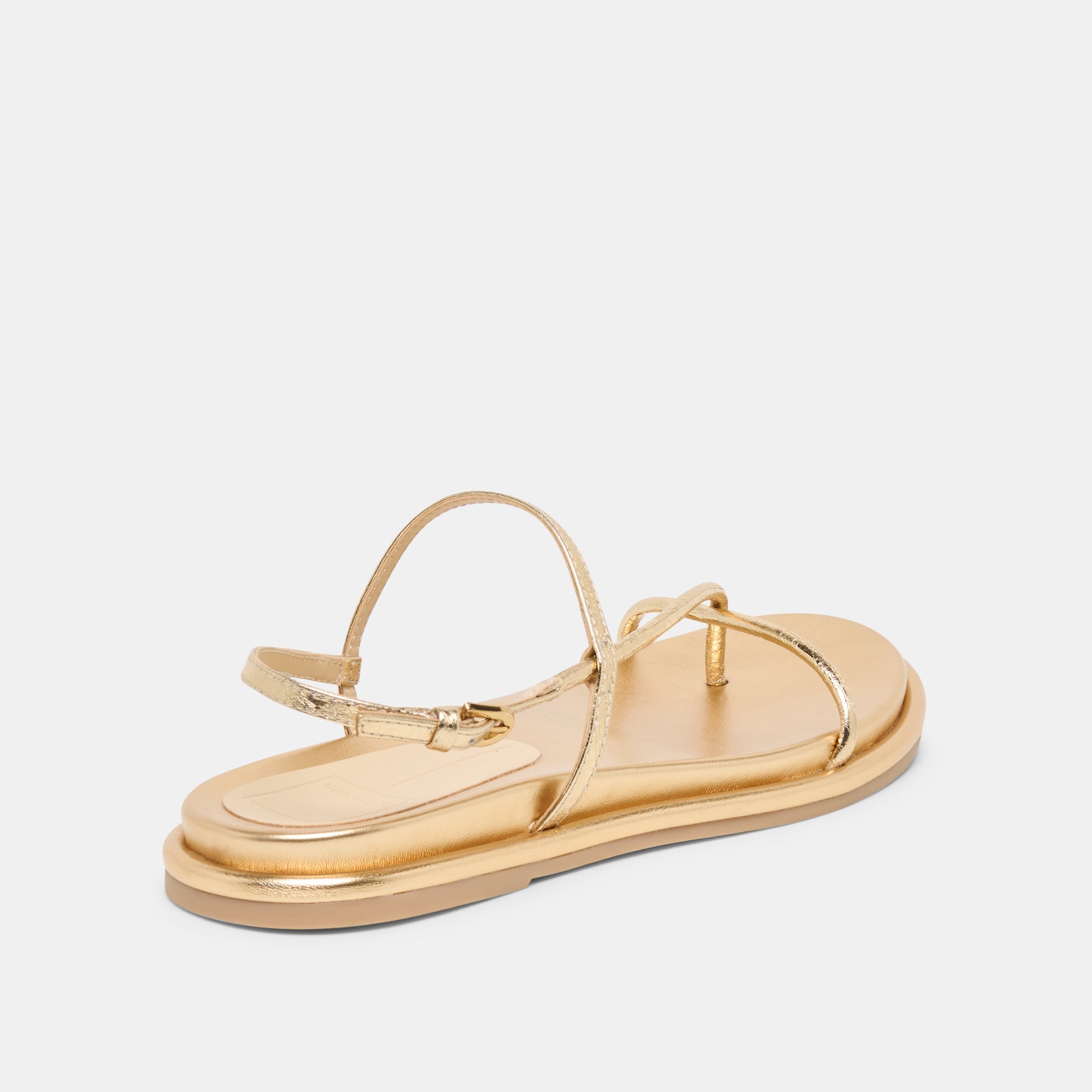 Dom Gold Distressed Leather Sandals