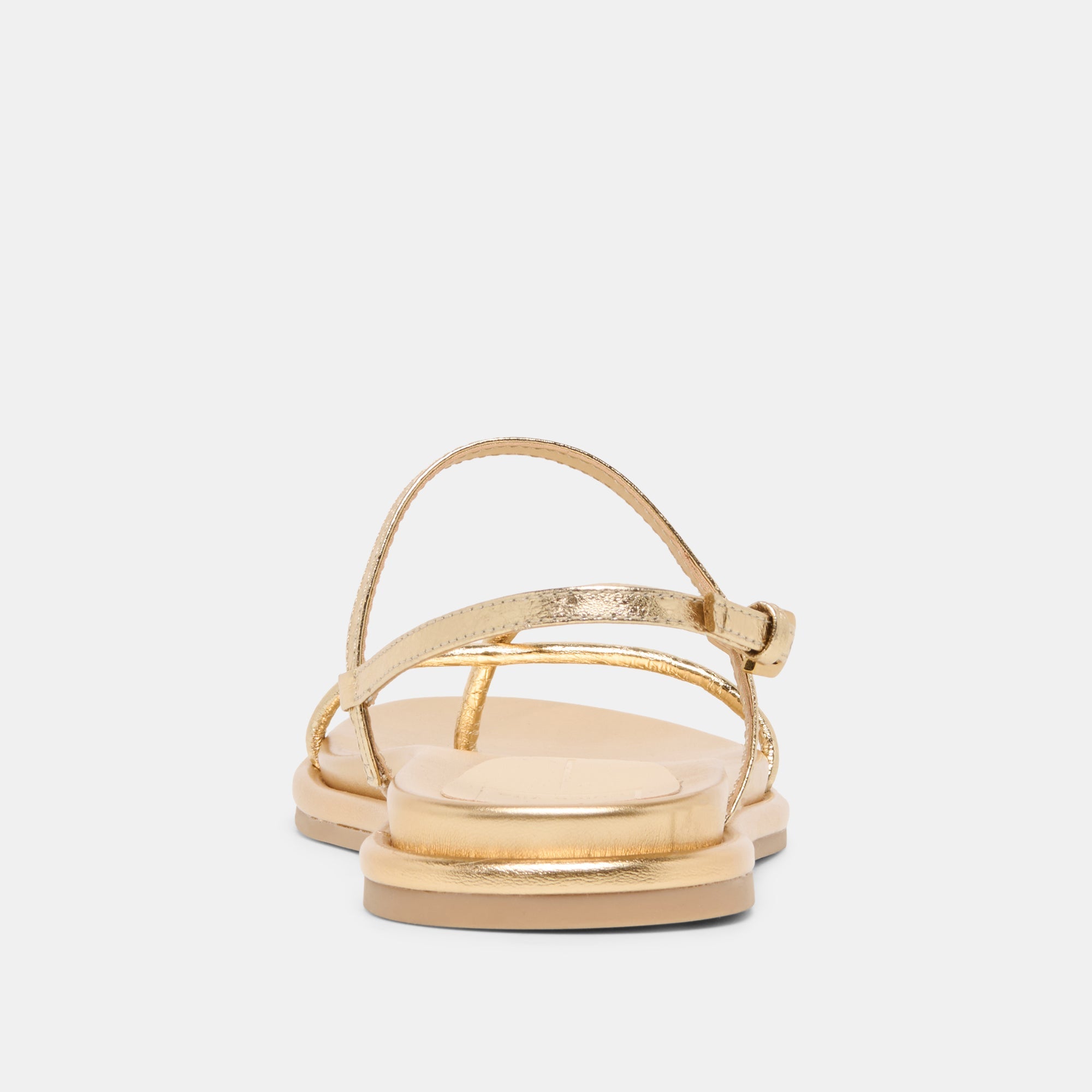 Dom Gold Distressed Leather Sandals