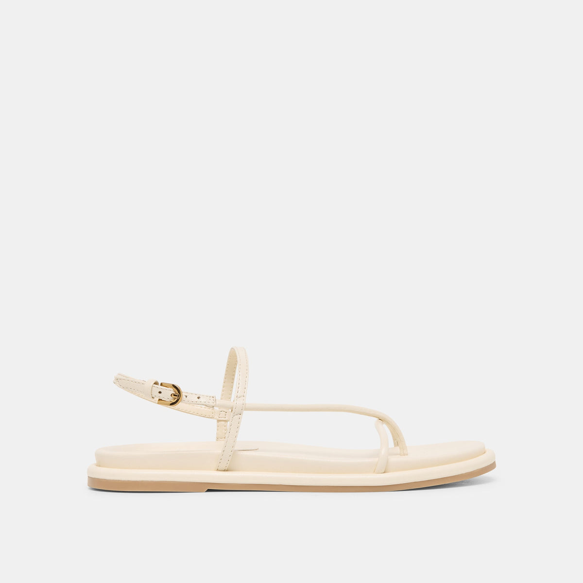 Dom Off White Leather Sandals